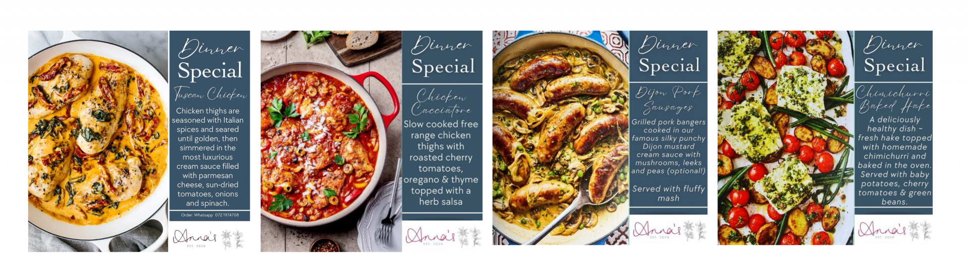 Annas - Weekday Dinner Specials - Plettenberg Bay